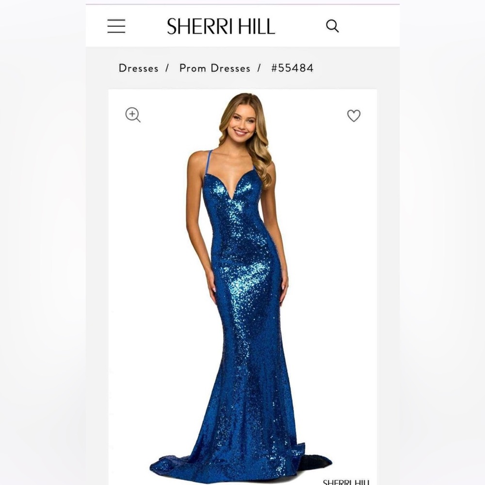 Royal Blue Sequence Formal Gown